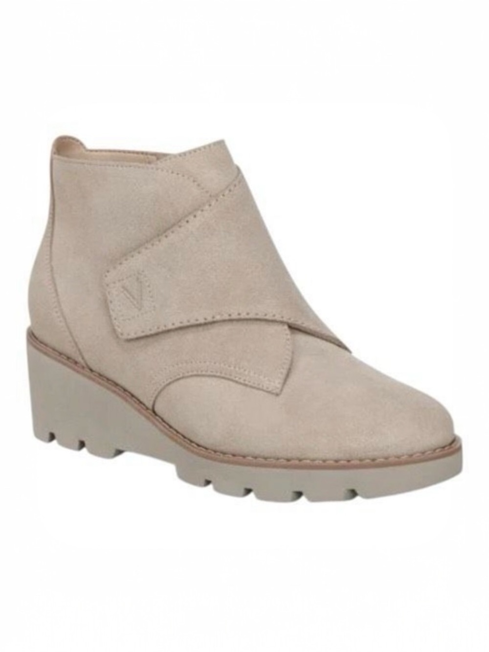 Vionic Women’s Abby Suede Leather Tan‎ Wedge Comfort Bootie Size 6.5